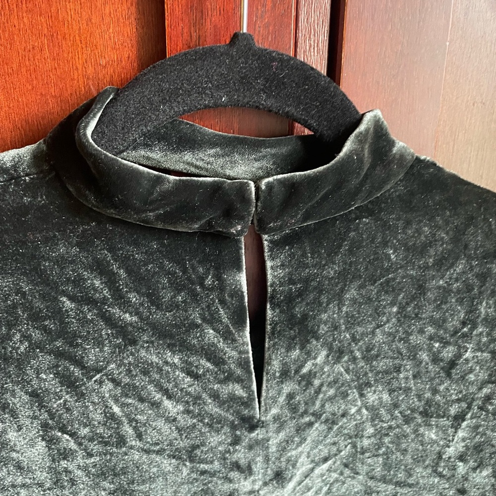 Madewell Choker Velvet Tee XS in Gray/green - Picture 6 of 12
